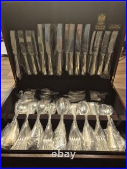 Arthur Price Silver Plated 68-Piece Cutlery Set Complete Boxed