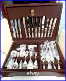 Arthur Price Silver Plated 68-Piece Cutlery Set Complete near mint condition