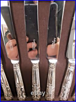 Arthur Price Silver Plated 68-Piece Cutlery Set Complete near mint condition