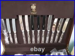 Arthur Price Silver Plated 68-Piece Cutlery Set Complete near mint condition