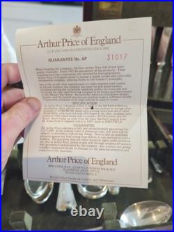 Arthur Price Silver Plated Cutlery Set 63 Pieces