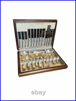 Arthur Price Silver Plated Cutlery Set 76 Pieces In Box Bead Design