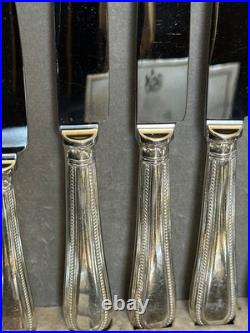 Arthur Price Silver Plated Cutlery Set 76 Pieces In Box Bead Design
