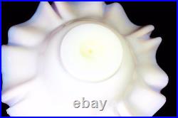 Arts Crafts Nouveau Glass Centre Piece Meriden Britannia Silver Plate Bowl 1900