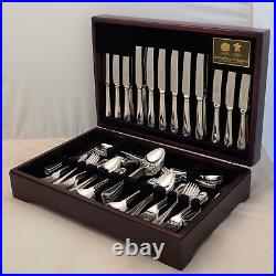BEAD Design Arthur Price of England Silver Service 86 Piece Canteen of Cutlery