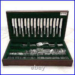 BEAD Design GEORGE BUTLER Kitemark Silver Service 84 Piece Canteen of Cutlery
