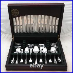 BEAD Design GEORGE BUTLER Sheffield Silver Service 44 Piece Canteen of Cutlery