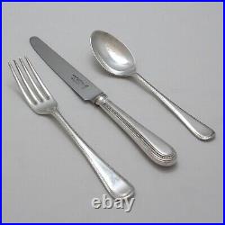 BEAD Design GEORGE BUTLER Sheffield Silver Service 44 Piece Canteen of Cutlery