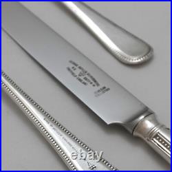 BEAD Design GEORGE BUTLER Sheffield Silver Service 44 Piece Canteen of Cutlery