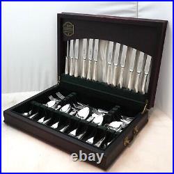 BEAD Design GEORGE BUTLER Sheffield Silver Service 44 Piece Canteen of Cutlery