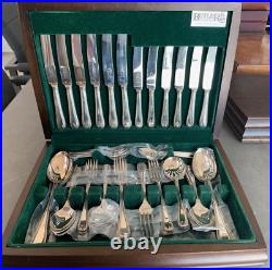 BEAD Design George BUTLER Silver Plated Canteen of Cutlery Set 46 Pieces