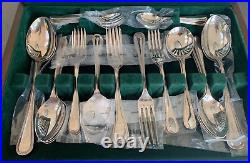 BEAD Design George BUTLER Silver Plated Canteen of Cutlery Set 46 Pieces