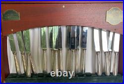BEAD Design George BUTLER Silver Plated Canteen of Cutlery Set 82 Pieces 8 Place