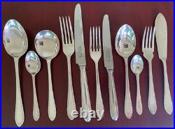 BEAD Design George BUTLER Silver Plated Canteen of Cutlery Set 82 Pieces 8 Place