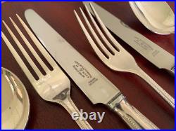 BEAD Design George BUTLER Silver Plated Canteen of Cutlery Set 82 Pieces 8 Place