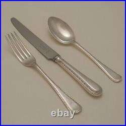 BEAD Design George Butler Heirloom Silver Service 136 Piece Canteen of Cutlery