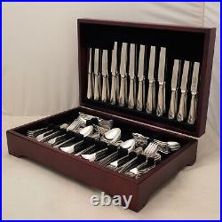 BEAD Design George Butler Heirloom Silver Service 136 Piece Canteen of Cutlery
