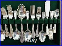 BEAD Design George Butler Sheffield Silver Service 82 Piece Canteen of Cutlery
