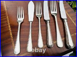 BEAD Design George Butler Sheffield Silver Service 82 Piece Canteen of Cutlery