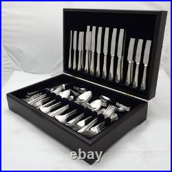 BEAD Design George Butler Sheffield Silver Service 84 Piece Canteen of Cutlery