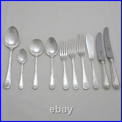 BEAD Design JOHN STEPHENSON Sheffield Silver Service 76 Piece Canteen of Cutlery