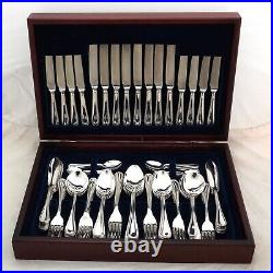 BEAD Design ROBERTS & BELK Sheffield Silver Service 84 Piece Canteen of Cutlery