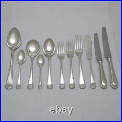 BEAD Pattern George Butler Kitemark Silver Service 124 Piece Canteen of Cutlery