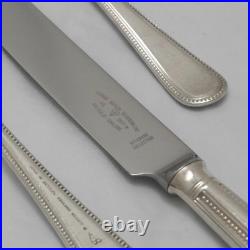 BEAD Pattern George Butler Kitemark Silver Service 124 Piece Canteen of Cutlery