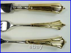 BN Fantastic 128 piece Davenport & Sullivan Gold/Silver Plated canteen cutlery