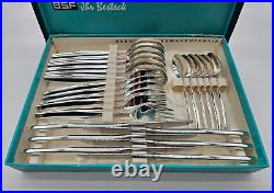 BSF 90 Bremer Silberwarenfabrik The Besteck, 6 People, 24 Pieces EXCELLENT