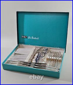 BSF 90 Bremer Silberwarenfabrik The Besteck, 6 People, 24 Pieces EXCELLENT