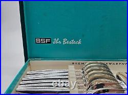 BSF 90 Bremer Silberwarenfabrik The Besteck, 6 People, 24 Pieces EXCELLENT