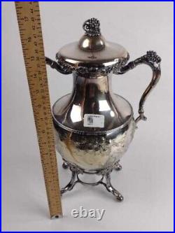 Barbour Bros Silver Plate Samovar with grape / harvest motif Late 1800's