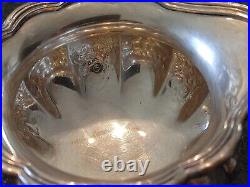 Barker Ellis England Silver Plate Ribbed Flowered Coffee Tea Set