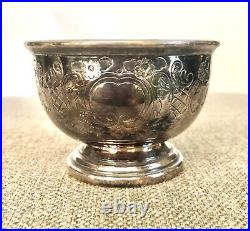 Barker Ellis English Silver Plate 3 Piece Tea/coffee Set Pot Creamer Sugar Mint