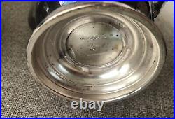 Barker Ellis English Silver Plate 3 Piece Tea/coffee Set Pot Creamer Sugar Mint