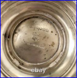 Barker Ellis English Silver Plate 3 Piece Tea/coffee Set Pot Creamer Sugar Mint