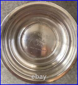 Barker Ellis English Silver Plate 3 Piece Tea/coffee Set Pot Creamer Sugar Mint