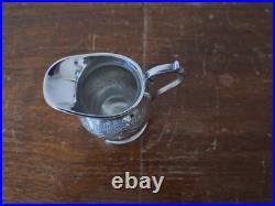 Barker Ellis Silver Plate 3 Piece Tea/Coffee Set Pot Creamer