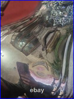 Baroque By Wallace Silver Plate 4 Piece Tea Set