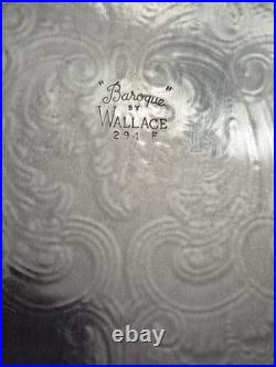 Baroque By Wallace Silver Plate 6 Piece Tea Service