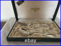 Beautiful 3 Piece Christofle Silver Plated Christening/baby Set In A Faux Case