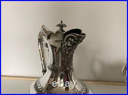 Beautiful Highly Decorated 4 Piece Silver Plated Tea/coffee Service (sptcs-bnn)