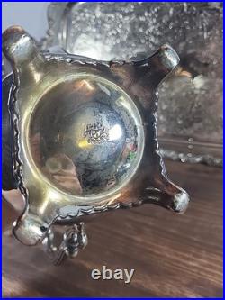Beautiful Vintage Oneida USA Silver Plate 5-piece Coffee/Tea Service Set with Tray