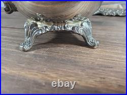 Beautiful Vintage Oneida USA Silver Plate 5-piece Coffee/Tea Service Set with Tray