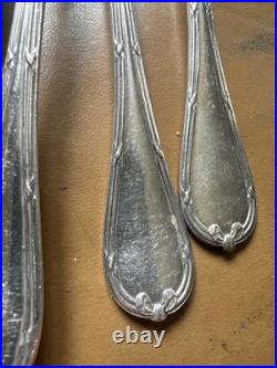 Bin christoele Cc84 Vintage Silver Plate Fork Spoons Set 14 Pieces Pre 1935