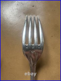 Bin christoele Cc84 Vintage Silver Plate Fork Spoons Set 14 Pieces Pre 1935
