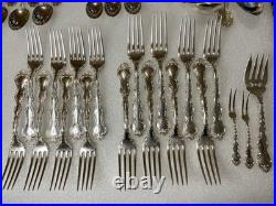 Birk's Regency Silver Plate Louis de France 93 Pieces & Case