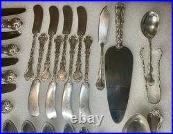 Birk's Regency Silver Plate Louis de France 93 Pieces & Case