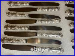 Birk's Regency Silver Plate Louis de France 93 Pieces & Case